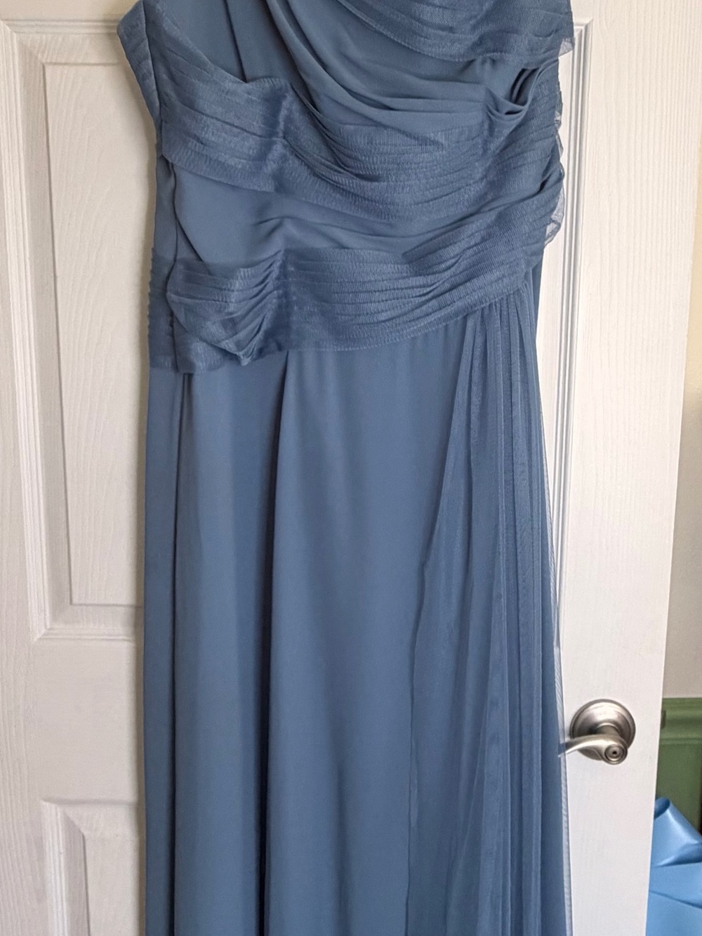 💙 White by Vera Wang Blue Bridesmaid Dress 14